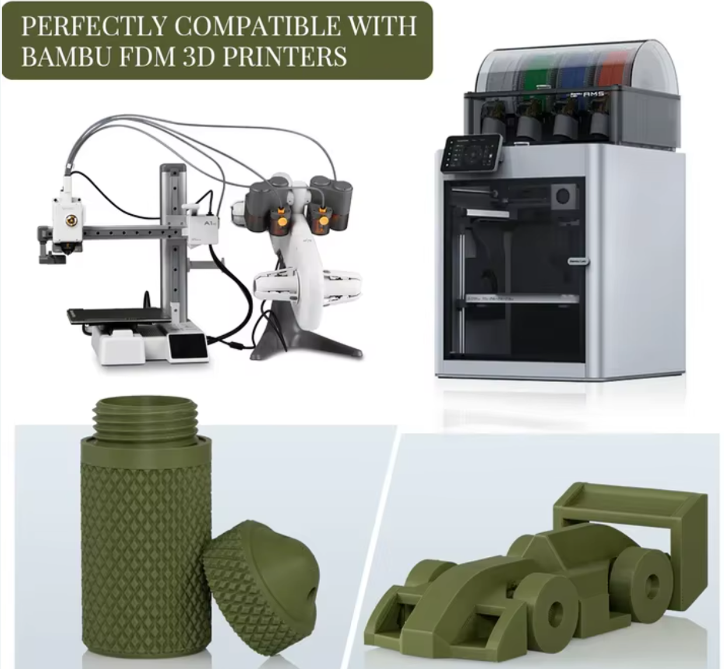 Creat3d Matte PLA+ Filament - 3d Printing