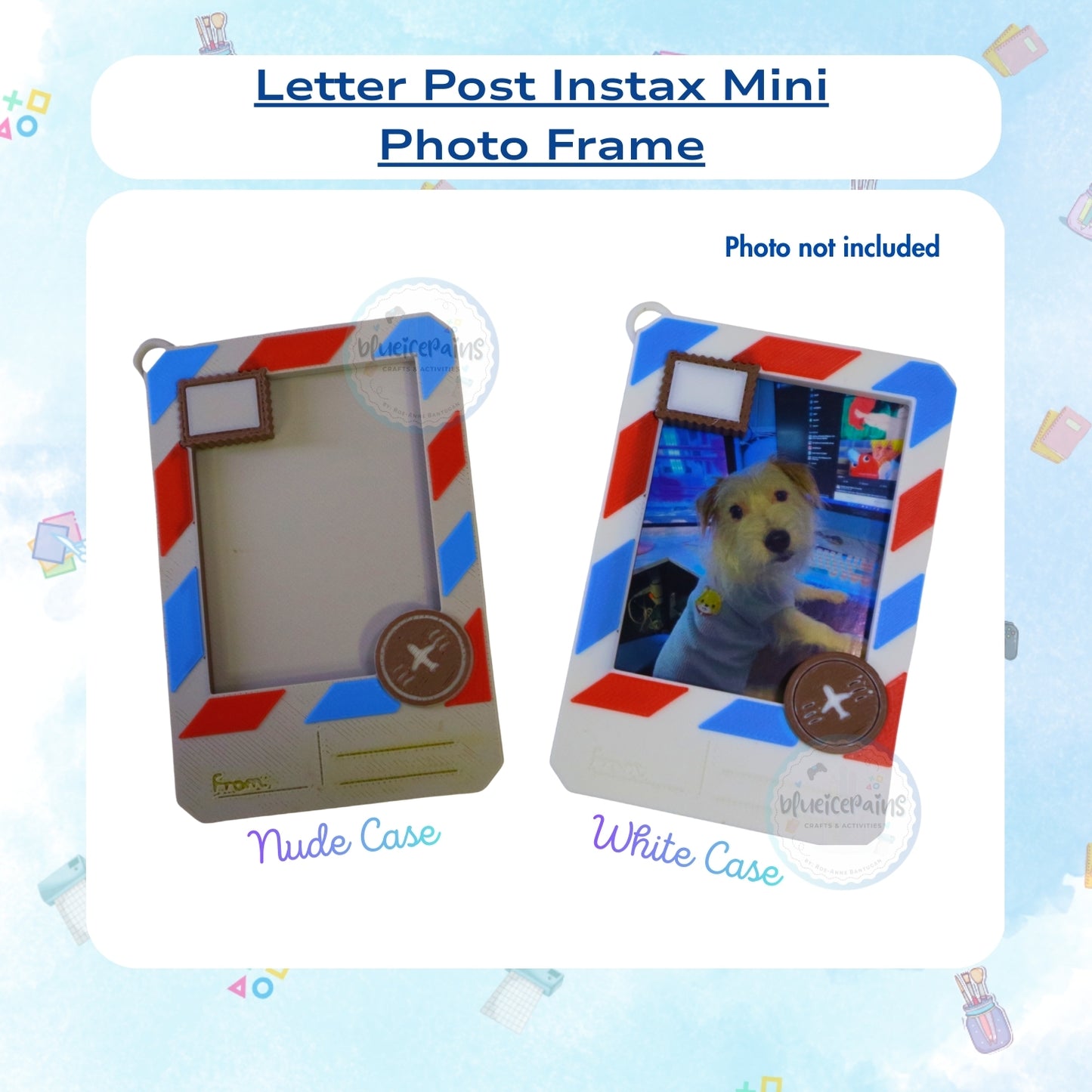 Vintage Post Card Instax Mini Photo Frame