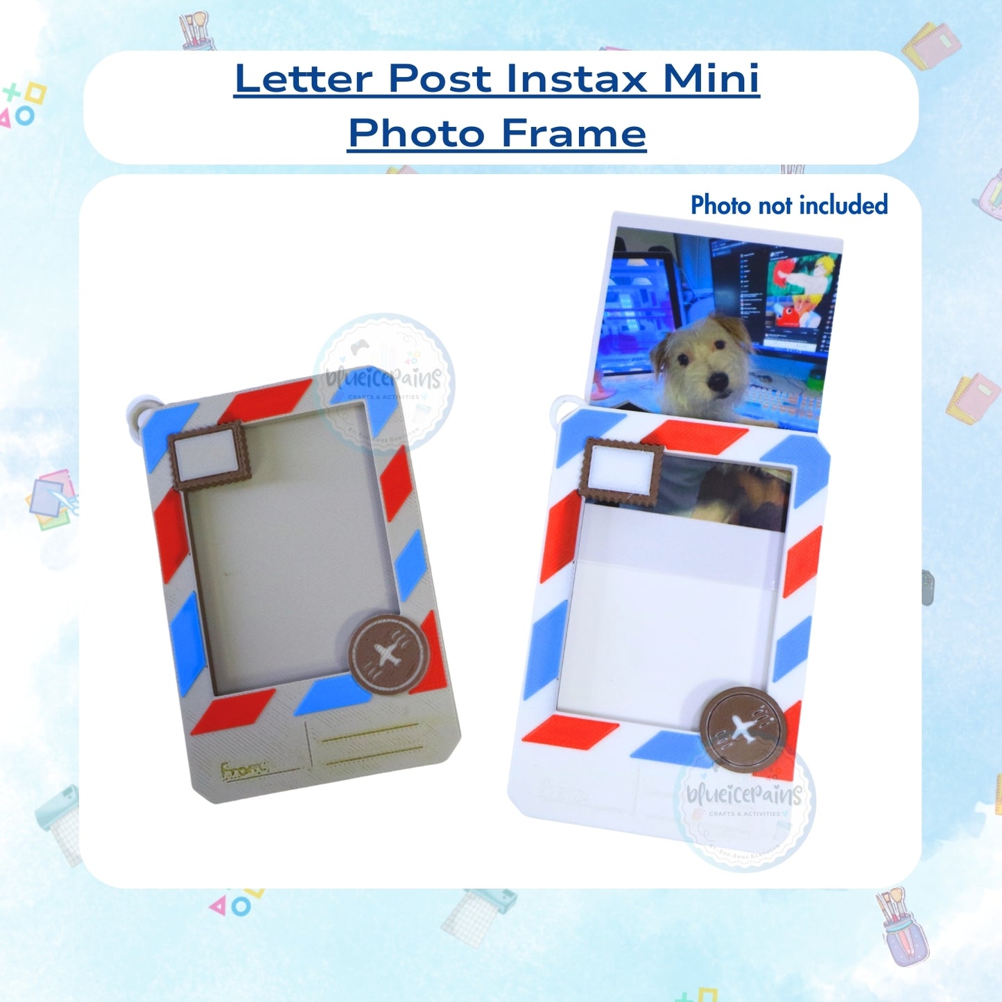 Vintage Post Card Instax Mini Photo Frame
