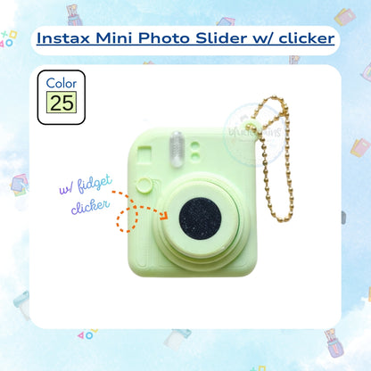 Instax Mini Photo Slider Keychain w/ Fidget Clicker
