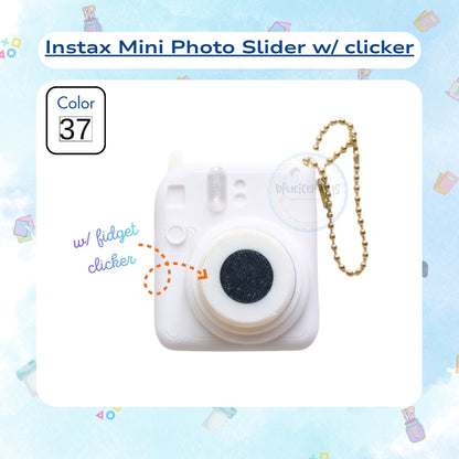 Instax Mini Photo Slider Keychain w/ Fidget Clicker