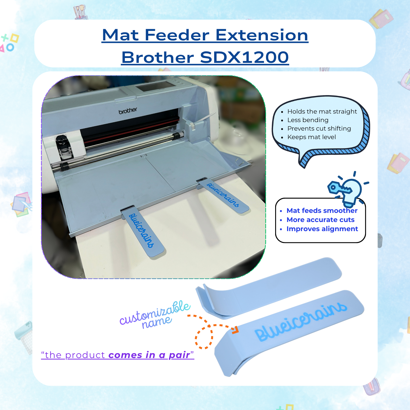 Brother SDX 1200 Mat Feeder Extension