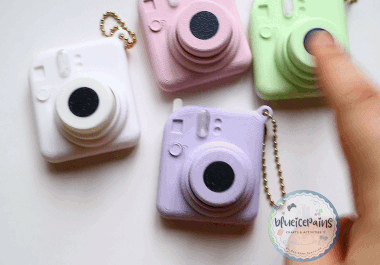 Instax Mini Photo Slider Keychain w/ Fidget Clicker