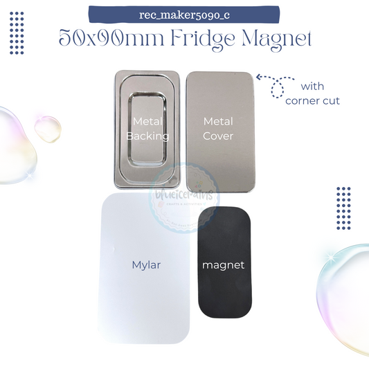 Rectangle Badge 50x90mm w/ Corner Cut - Consumables