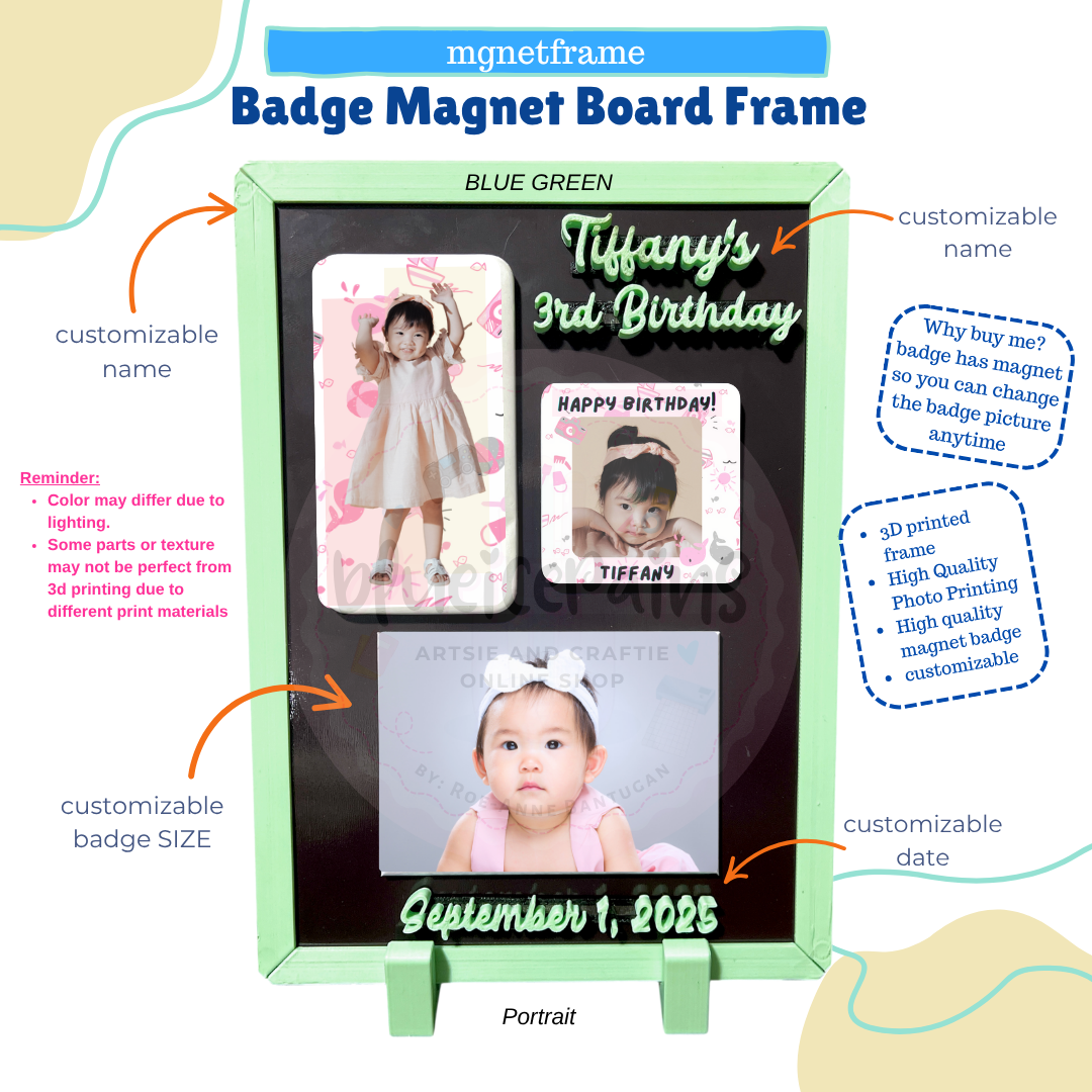 Badge Magnet Board Frame