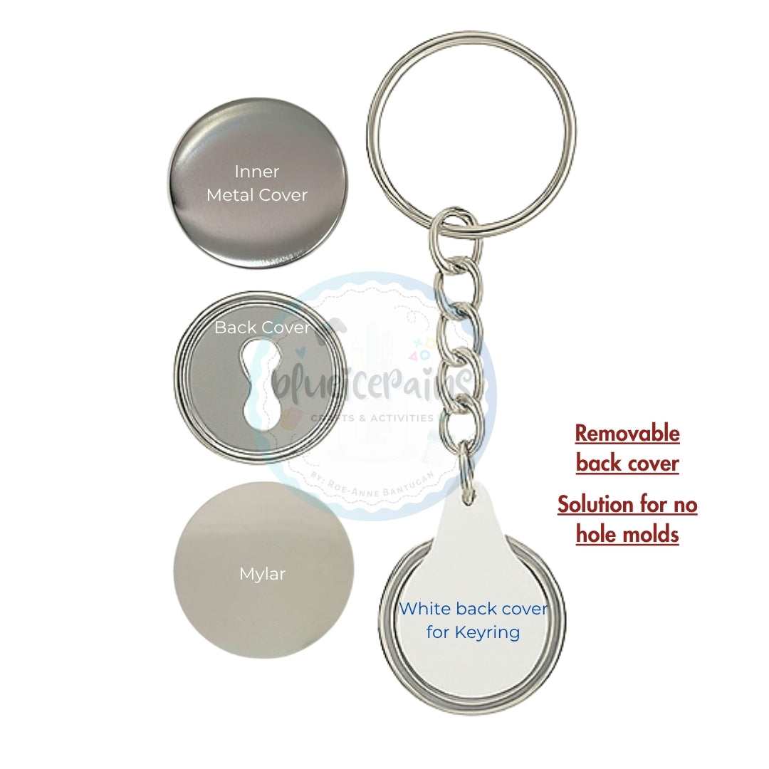 32mm 1 Side Keychain - (versa back)