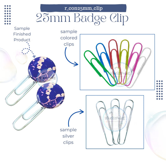 25mm Round Button Consumable - Button Clip [ONHAND]