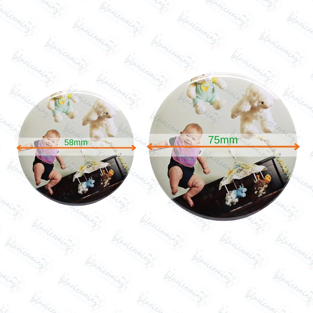 Round Photo Standee Badge