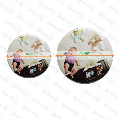Round Photo Standee Badge