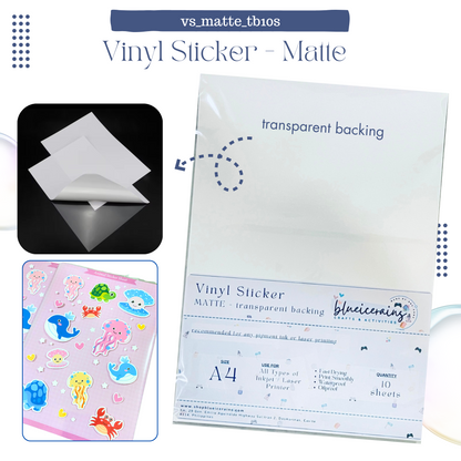 Vinyl Sticker - transparent backing [matte]