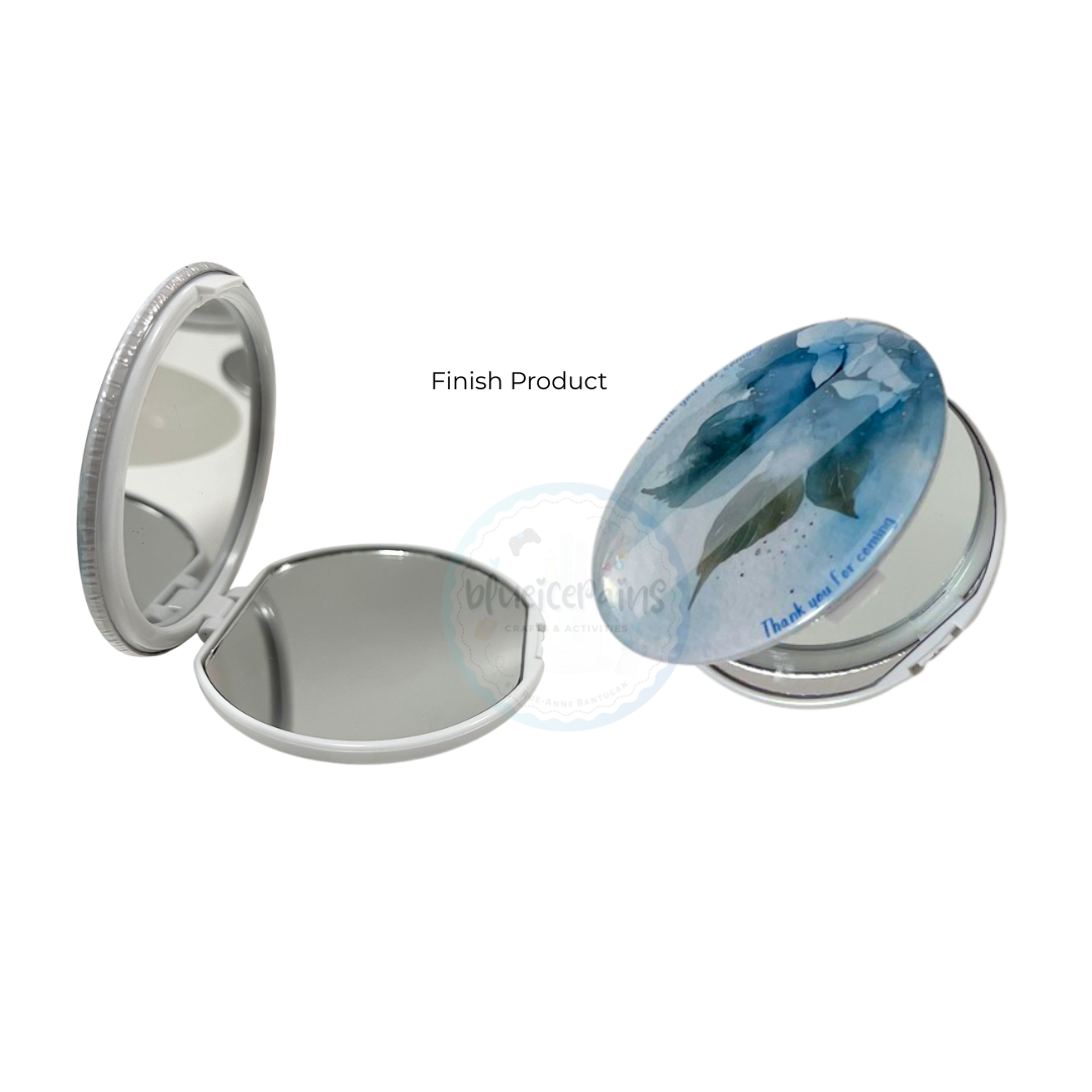 75mm - 1 Side Badge Dual Compact Mirror