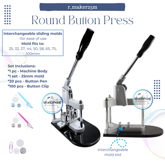 Round Button Press Machine Set [w/ 25mm mold]