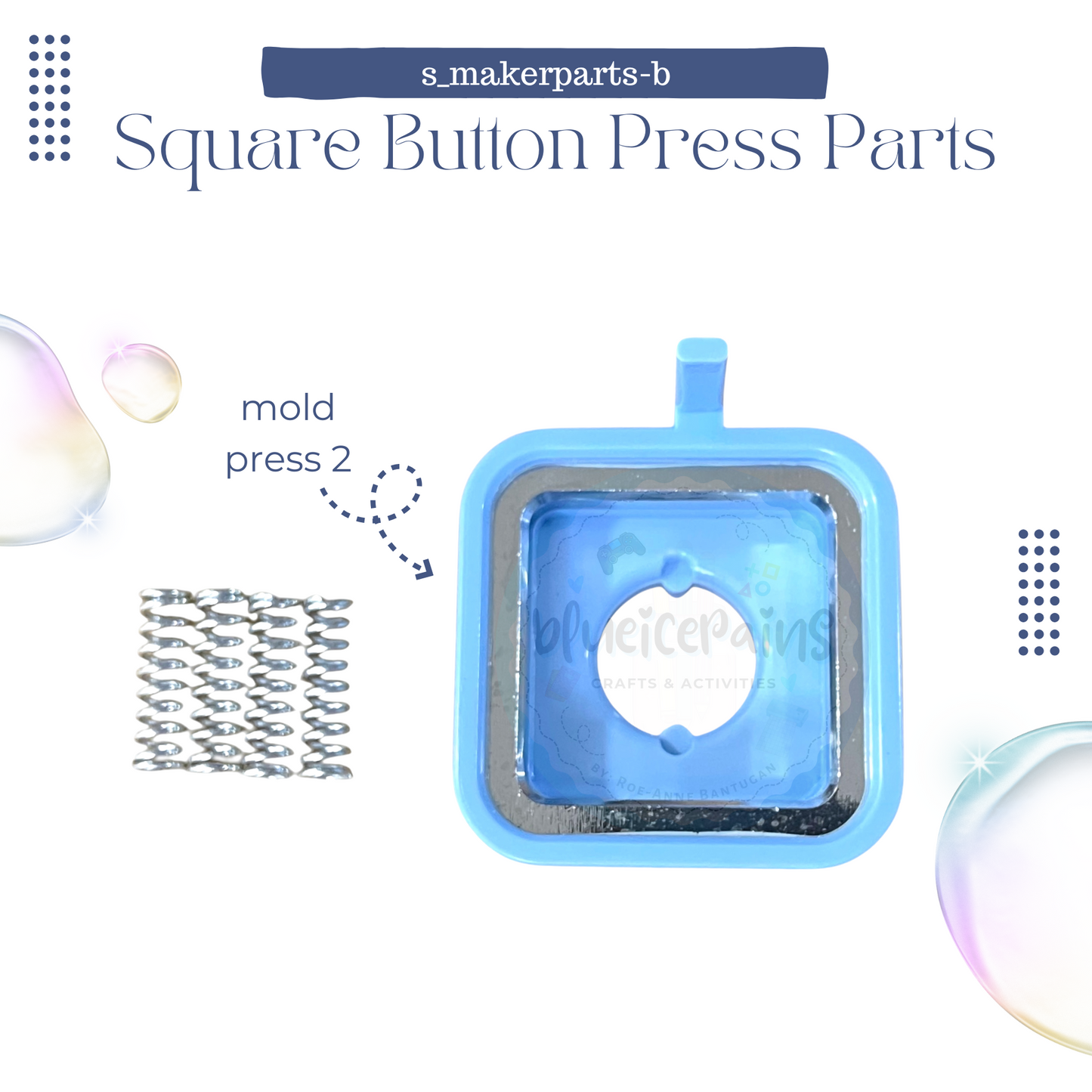 Square Button Press Mold Replacement