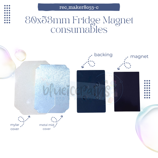 Rectangle Badge Maker 80x53mm - Consumables