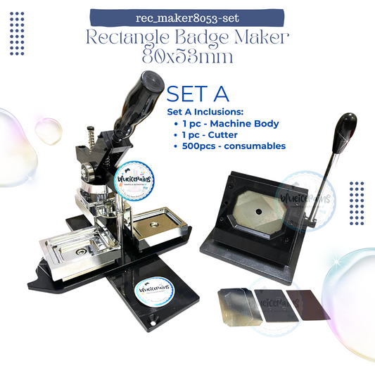 Rectangle Badge Maker 80x53mm [PRE-ORDER]