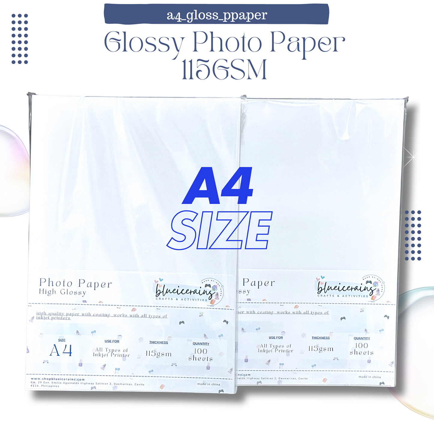 Photo Paper - High Glossy 115 GSM [A4]
