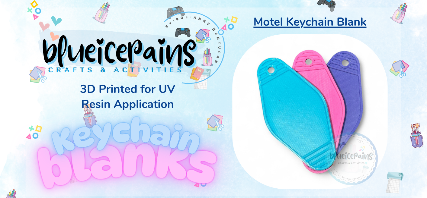 Motel Keychain Blanks for UV Resin Application